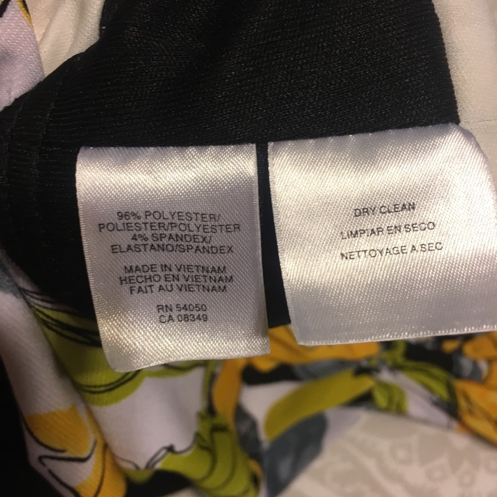 COPY - COPY - Yellow/Green/Black Jones Wear Dress, Size 12 - Picture 3 of 4